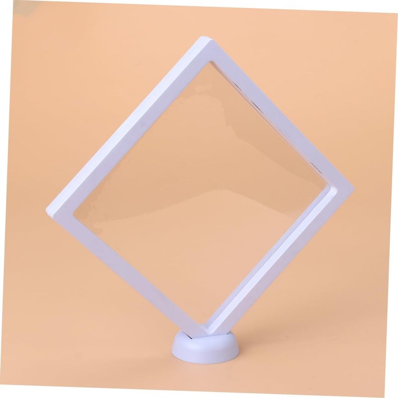 حامل عرض مجوهرات أكريليك شفاف إطار عائم لحلقة للواجهة - Image 4