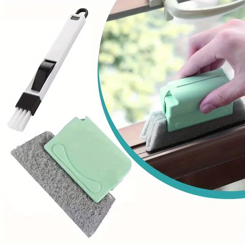 RADHEHUL Combo of Window Groove Frame Dust Cleaning Brush for Window Slot Keyboard with Mini Dustpanfor All Corners Edges Gaps Multi Color Pack of 1 1 - Image 3