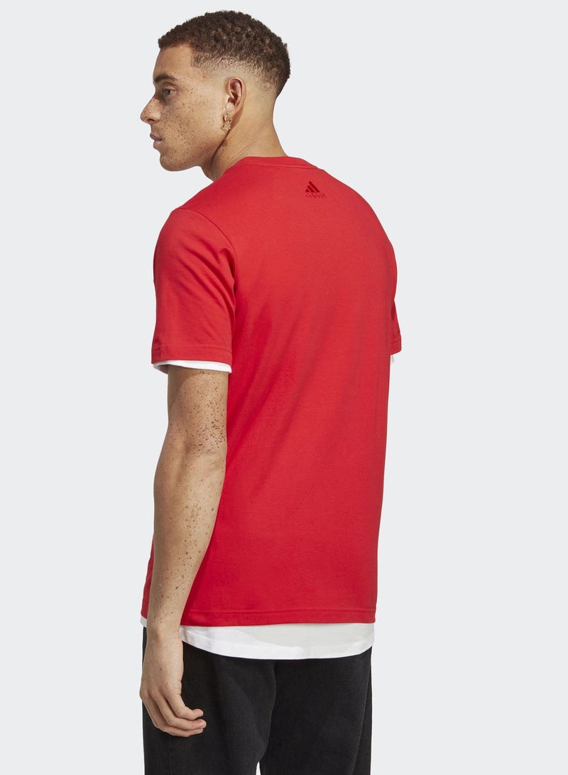 Adidas Essential Single Jersey Linear T-Shirt - Image 2