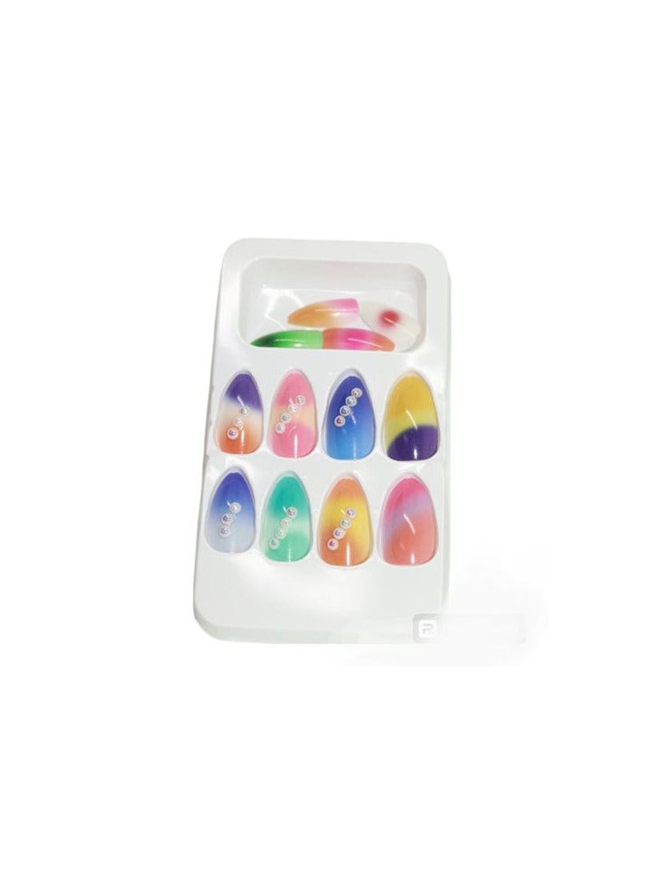 اظافر بديل  الاكريليك و الهارد جيل .. خامة ناعمة و الوانها و تصميماتها مميزة  مطعم باستراس و عصريه تناسب جميع المناسبات ١٢ قطعه مع اللاصق السليكون - Image 2