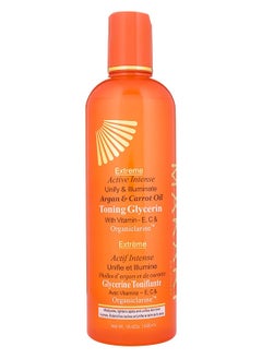 Makari MAKARI Extreme Active Intense Argan and Carrot Oil Tone-Boosting Body Glycerin (16.8 oz) | Fades Spots & Marks | Helps Brighten Complexion | Hydrates and Softens | for All Skin Types Except Sensitive  - Image 1