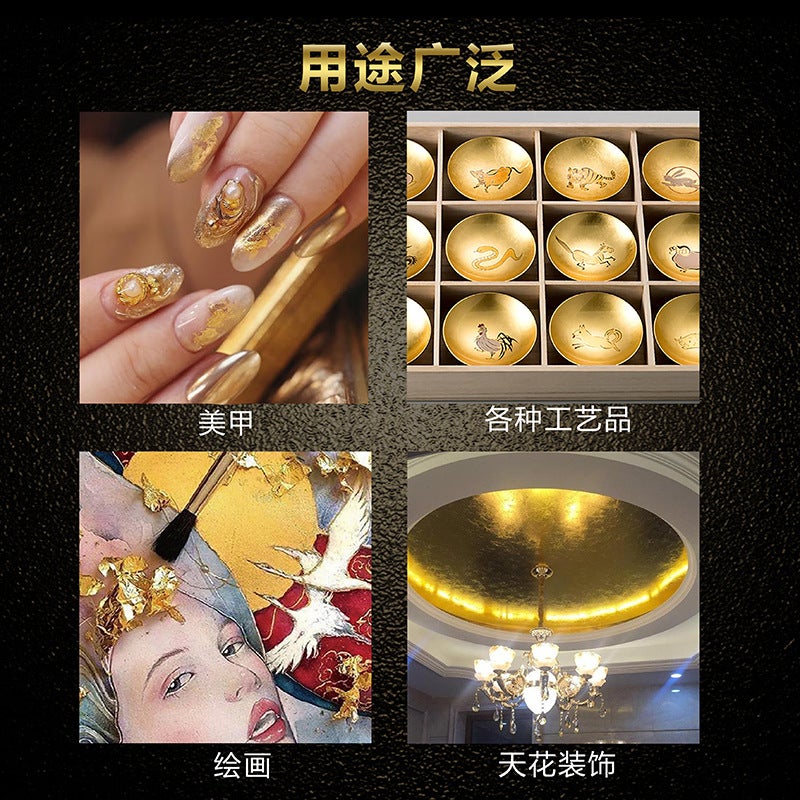 High-Quality 9Cm Taiwanese Imitation Gold Foil Direct From The Manufacturer, For Decoration, Ceiling, Nail Art, Crystal Mud, Multi-Color Gold Foil Paper - Image 5