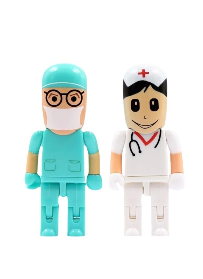 Epidemic Prevention Gift USB Disk Nurse U Disk Medical Industry Gift Gift Doll U Disk Printable Logo-Capacity:256MB  - Image 4