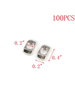 MTMTOOL MTMTOOL Nickel Plated Carbon Steel T Slot Nut M5 T Nuts T Slot Nut Hammer Head Fastener Nut for 2020 Series Aluminum Profile Pack of 100  - Image 2