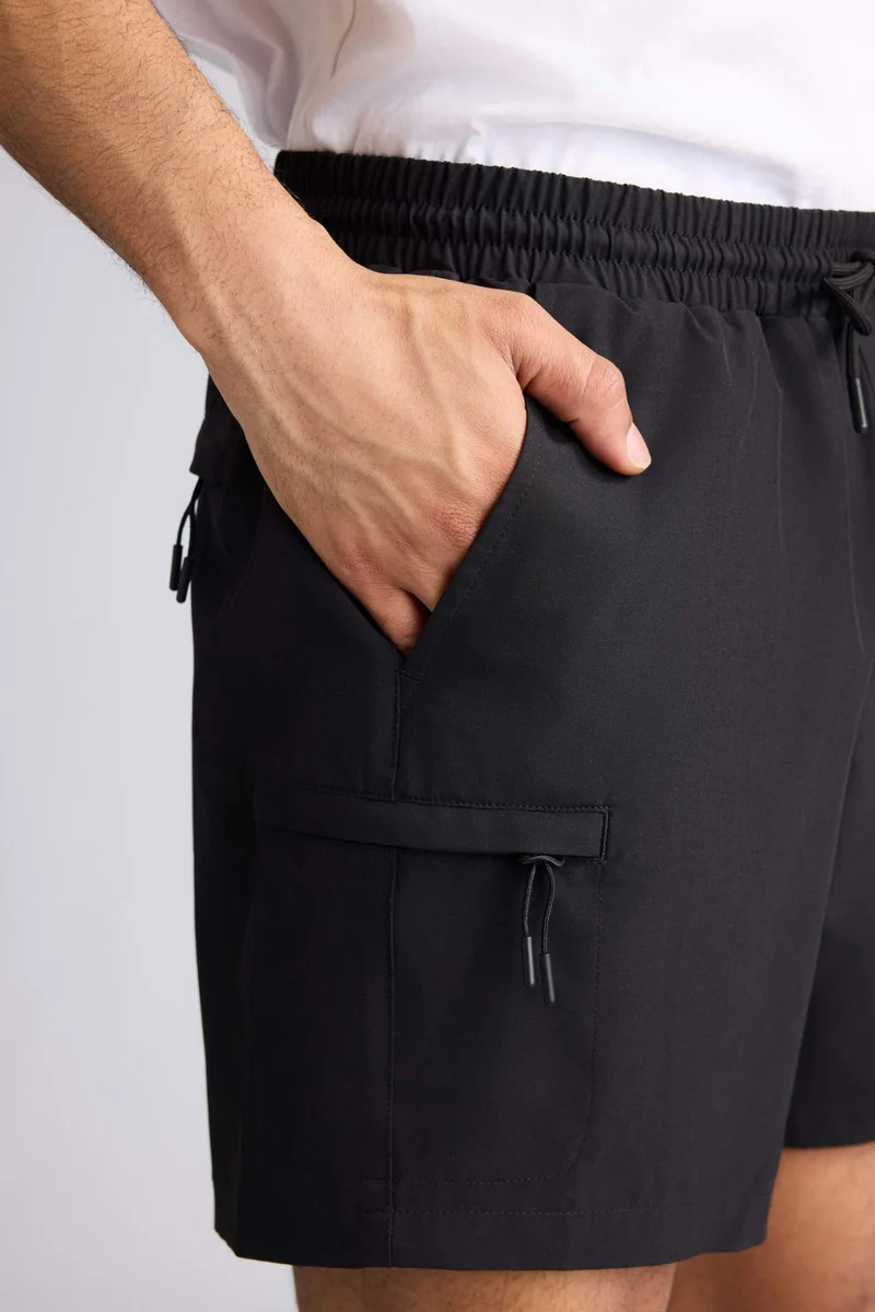 Defacto  Printed Stretchy Textured Sports Swim Shorts for Men | Best Price UAE
