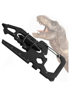 Y&D Credit Card Multitool, Dinosaur Head Multi-Function Tool for Keychain Bottle Opener, Snowflake Quick Repairs, EDC Survival Gear, Camping, Black, The Best Gifts Him  - Image 1