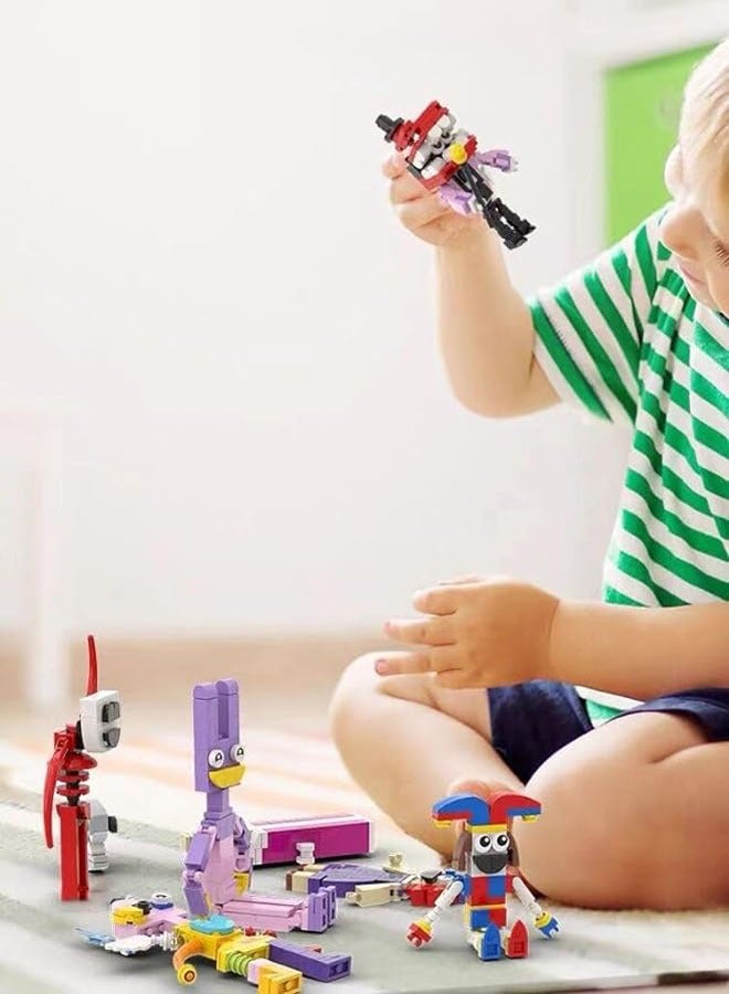 general Digital Circus Toy 7-Piece Building Set, Pomni/Jax/Ragatha/Caine/Kinger/Zoooble/Gangle, Brick Action Figures, Collectible Toys for Fans - Image 4