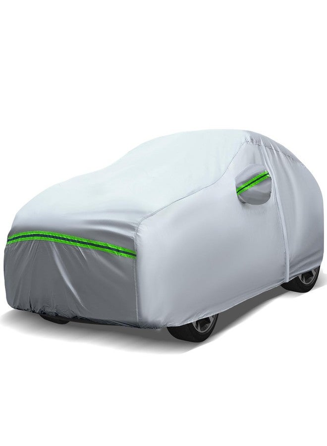 AUQDD 6-Layers Premium Sedan Car Cover Waterproof All Weather Weatherproof UV Sun Protection Snow Dust Storm Resistant Outdoor Exterior Custom Form-Fit Full Padded Car Cover with Straps 205"-214" K5 - Image 1
