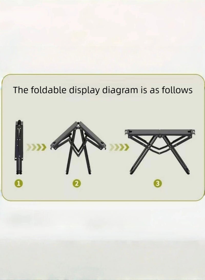 KELIO IGT Tactical Folding Table - Portable Multifunctional Camping Table | Reinforced Structure & Corrosion-Resistant Surface | Ideal for Camping, Fishing, Hiking, (Beach), (Picnic) -(Lightweight Stable) - Image 2