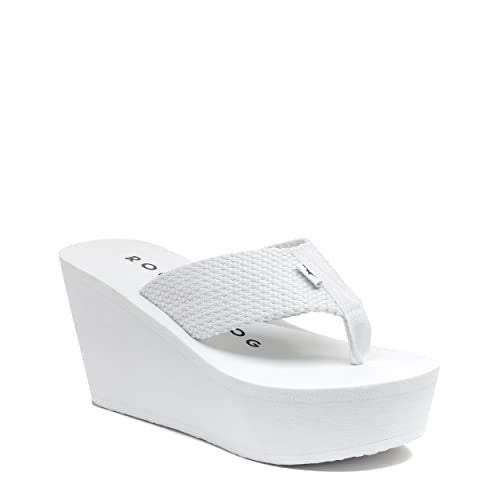 Rocket Dog Women's Diver Wedge Sandal, White, 9 - Image 4