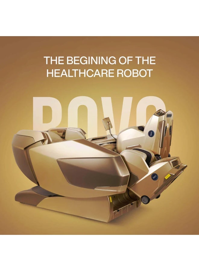 ROTAI AI Robotic Massage Chair with ROVO Walking Technology|Full Body Massage Chair| 6D Dual Mechanism|Tri-Sole Reflexology|Heat Therapy| Voice Control | Bluetooth |10-Year Warranty (SLEK GOLDEN) - Image 2
