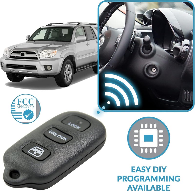 Keyless2Go Replacement Key Fob for Toyota (2 Pack) - Image 5