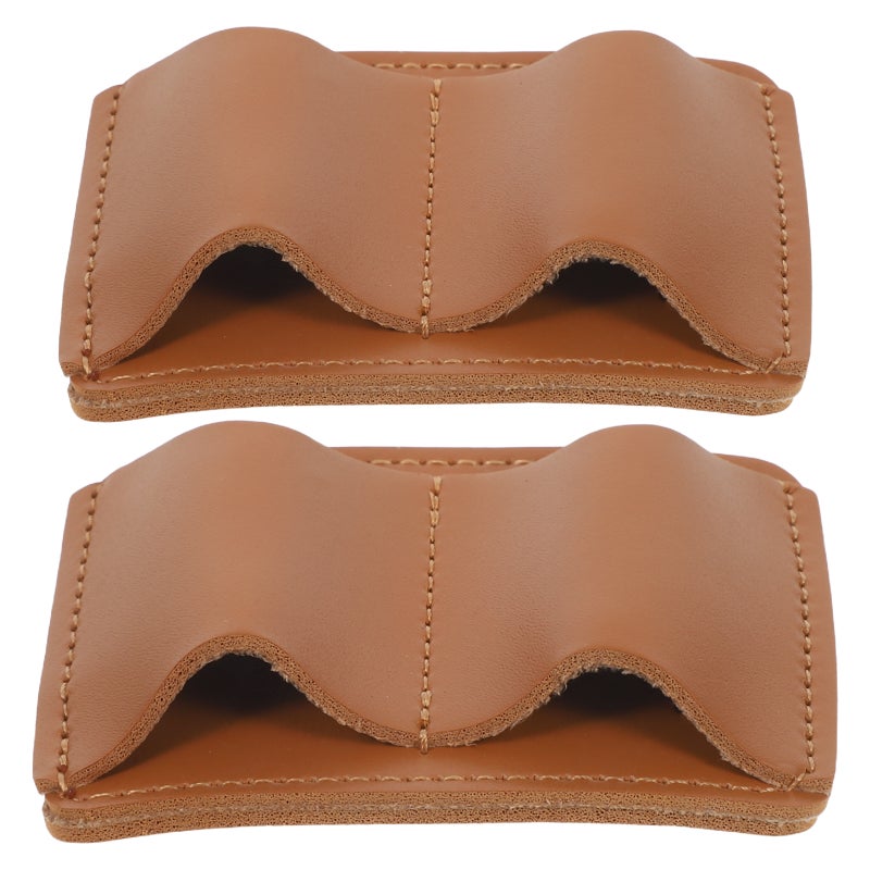 2pcs Notebook Pen Holder Clip: Journals Bookmark Vintage Pencil Hold 2 Pens Clipboard Pu Sleeve Organizer For Classroom Planner Students Teacher (Brown) - Image 1