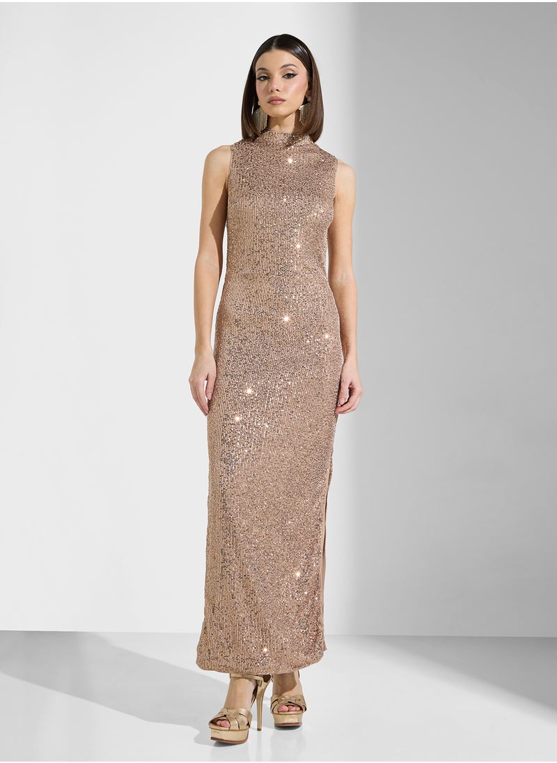 Ella Limited Edition Shimmer Dress With Slit  - Image 1