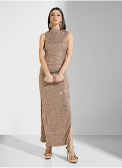 Ella Limited Edition Shimmer Dress With Slit  - Image 4