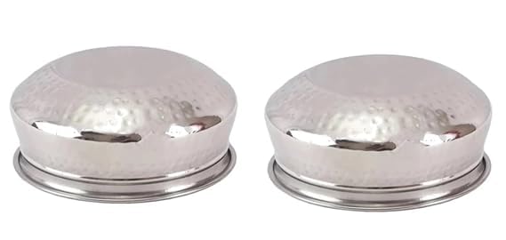 VOMI Stainless Steel Serving Handi with Double Wall Insulation & Hammered Design, Tableware & Serveware for Home, Kitchen, Hotel & Restaurants, Size-7x13.5 CM (3) - Image 3