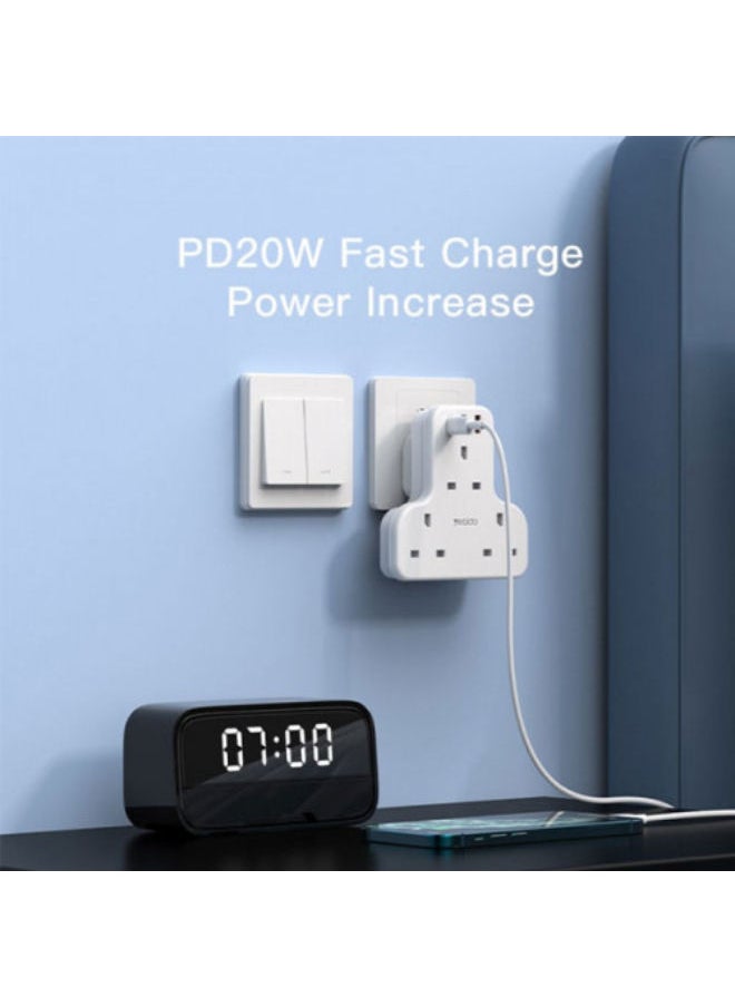 Yesido Yesido 3 Power Plug 2 USB 20W PD Charging Socket  - Image 3