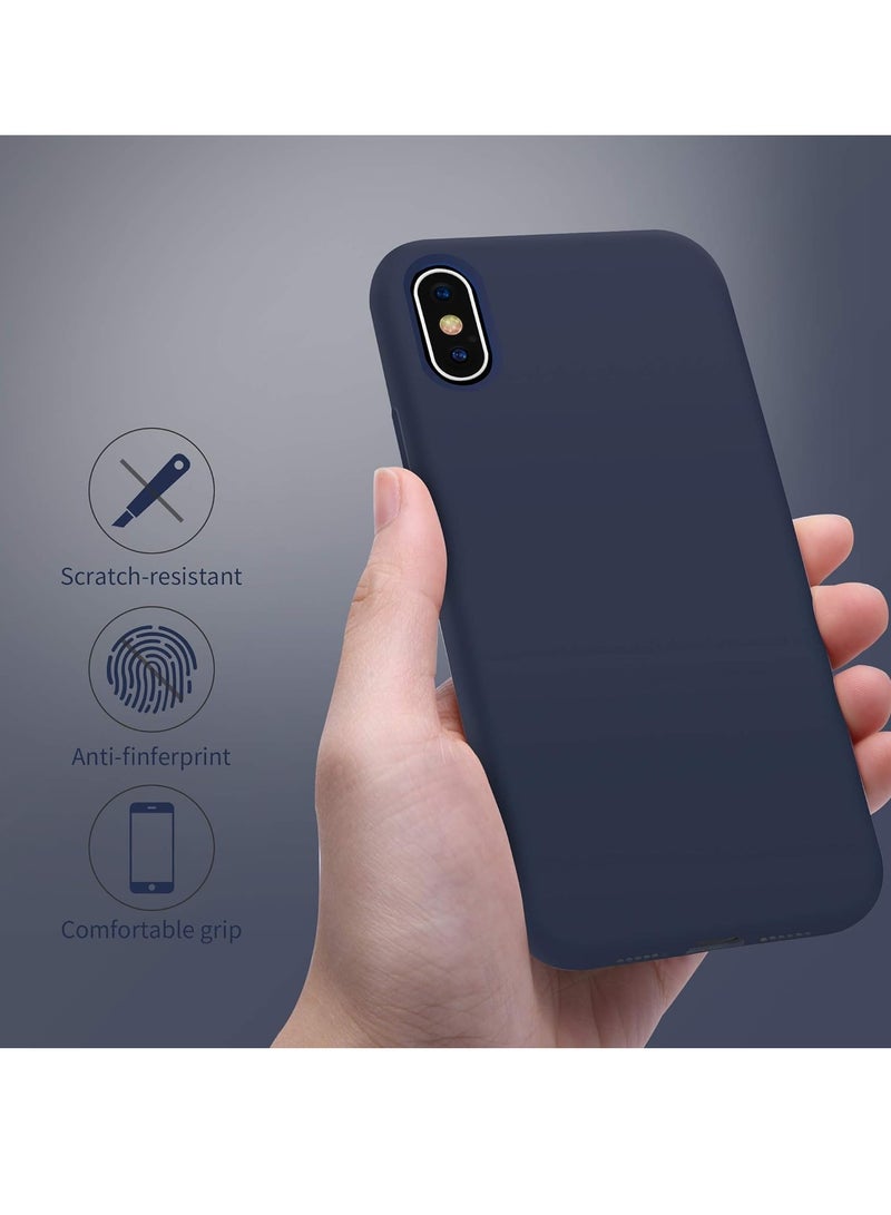 MIGOFAST Liquid Silicone Gel Cover with Full Body Protection Anti-Scratch Shockproof Case Compatible with iPhone X/XS - Image 4