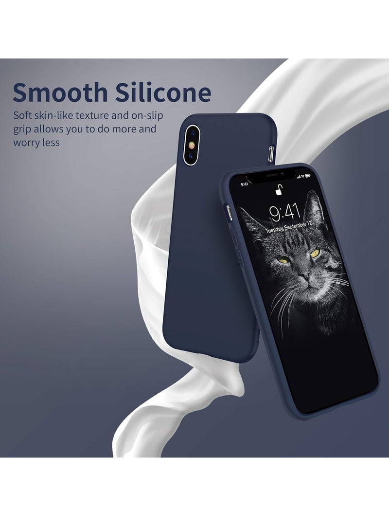 MIGOFAST Liquid Silicone Gel Cover with Full Body Protection Anti-Scratch Shockproof Case Compatible with iPhone X/XS - Image 3