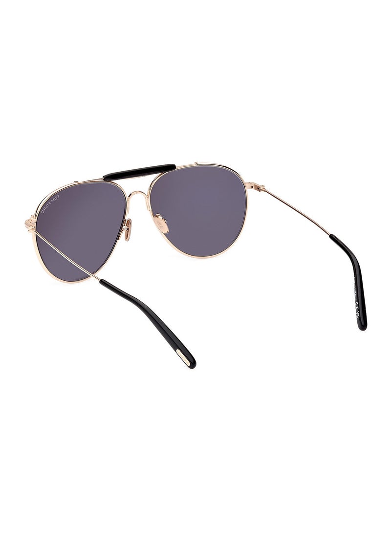 TOM FORD - Men's UV Protection Pilot Sunglasses - FT099528A59 - Lens Size: 59 Mm - Image 1