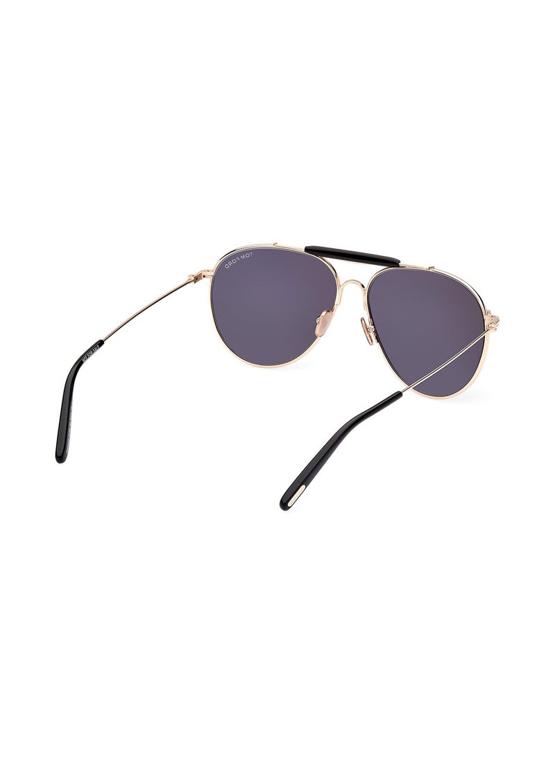 TOM FORD - Men's UV Protection Pilot Sunglasses - FT099528A59 - Lens Size: 59 Mm - Image 1