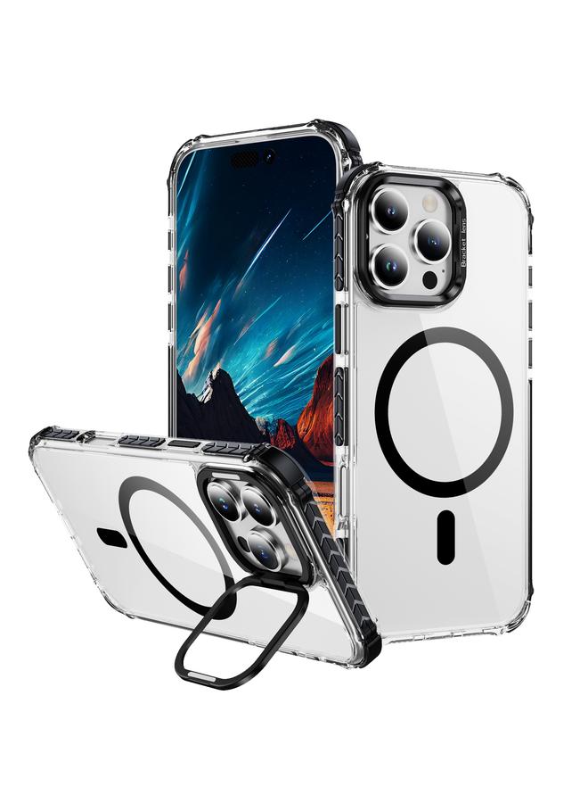 اس-توب جراب لهاتف iPhone 16 Pro Max Rainbow Series شفاف مزود بحامل عدسات MagSafe - Image 1