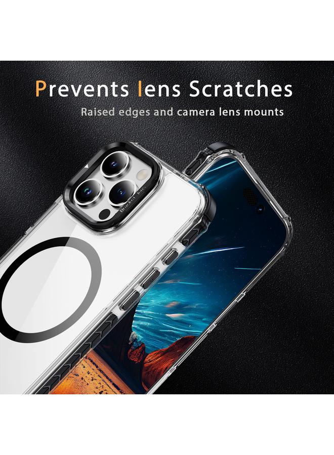 اس-توب جراب لهاتف iPhone 16 Pro Max Rainbow Series شفاف مزود بحامل عدسات MagSafe - Image 4