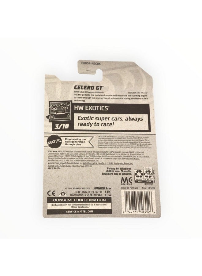 Hot Wheels - Celero Gt, Hw Exotics 3/5 [Gray] 178/250 - Image 1