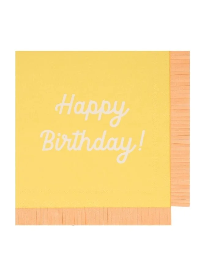 Meri Meri Mixed Happy Birthday Large Napkins