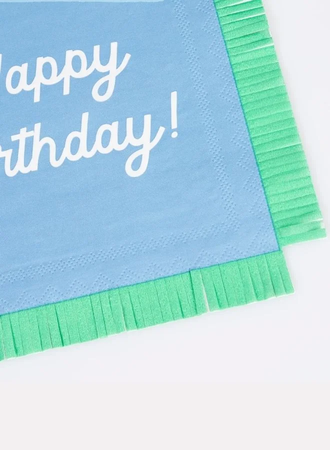Meri Meri Mixed Happy Birthday Large Napkins