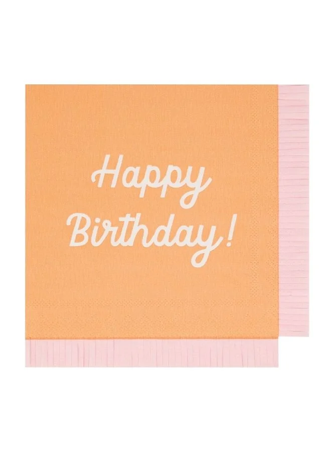 Meri Meri Mixed Happy Birthday Large Napkins