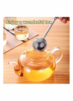 SYOSI 2 Pcs Tea Ball Infusers, Long-Handle Tea Strainer Stainless Steel for Loose Leaf Tea Spices and Seasonings in Office or Travelling  - Image 2