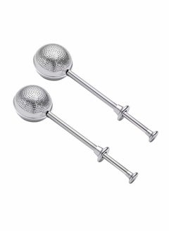 SYOSI 2 Pcs Tea Ball Infusers, Long-Handle Tea Strainer Stainless Steel for Loose Leaf Tea Spices and Seasonings in Office or Travelling  - Image 1