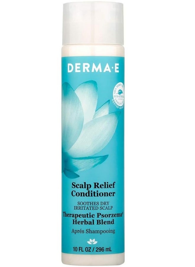 derma-e - بلسم تخفيف فروة الرأس بمزيج الأعشاب من بوزورزما علاج طبيعي كامل لفروة الرأس وبلسم للقشرة يهدئ فروة الرأس الحاكة ويعزز صحة فروة الرأس 10 أونصة سائلة (عبوة من 1) - Image 1