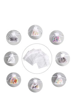 Organza Bags with Drawstrings 7X9 cm Jewelry Pouches Candies Wedding Party Eid Christmas Favor Gifts Bags (White, 100 Piece) - pzsku/Z720FF3FFD8C23CD1B00CZ/45/_/1657638593/d6c788b9-8bc5-4a19-a8da-dd09192da904