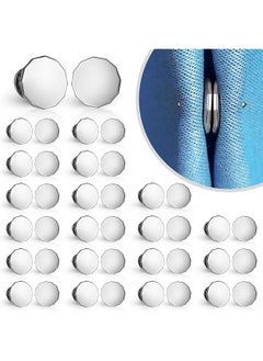 20 Pairs Curtain Magnets Closure, Magnetic Shower Curtain Weights, Curtain Weights Magnets with Back Tack, Prevent Curtain Liner from Blowing Around, Work for Drapery, Flag, Tablecloth