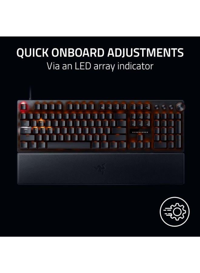 ريزر Renewed - Huntsman V3 Pro Esports Gaming Keyboard with Analog Optical Switches and Wrist Rest - Black - Image 3