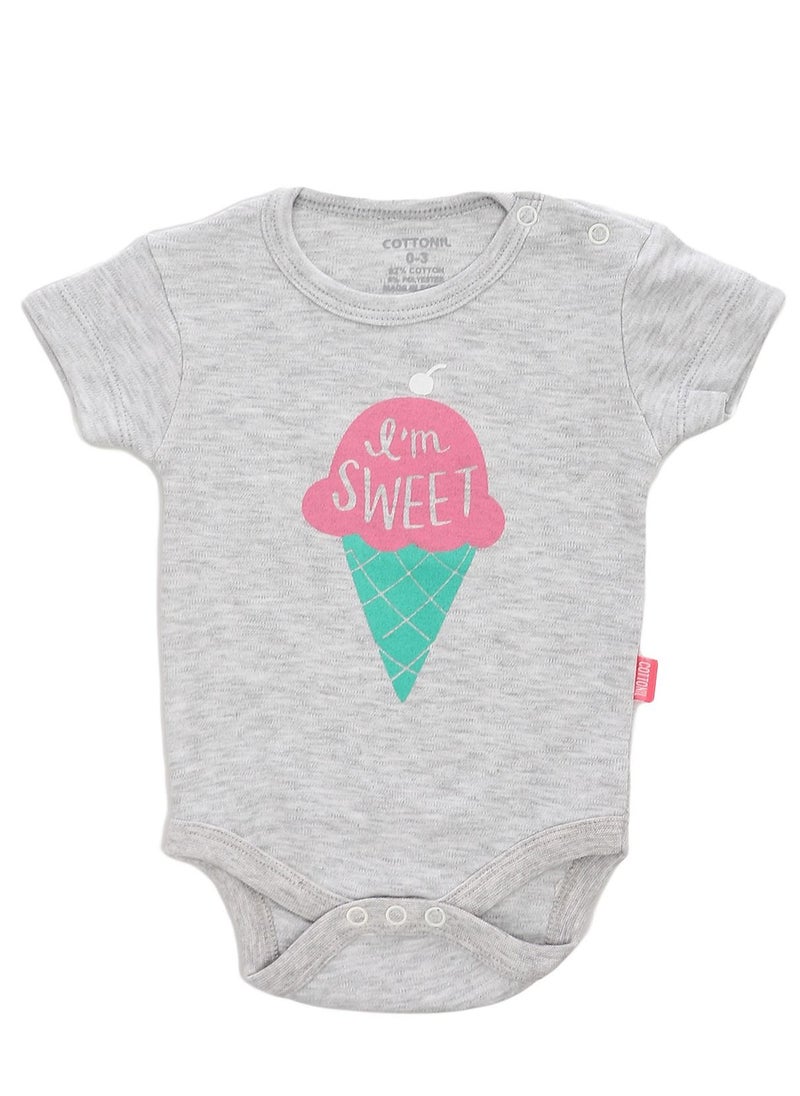 COTTONIL Bundle Of Three Half Sleeves Snap Closure Bodysuit  - Image 4