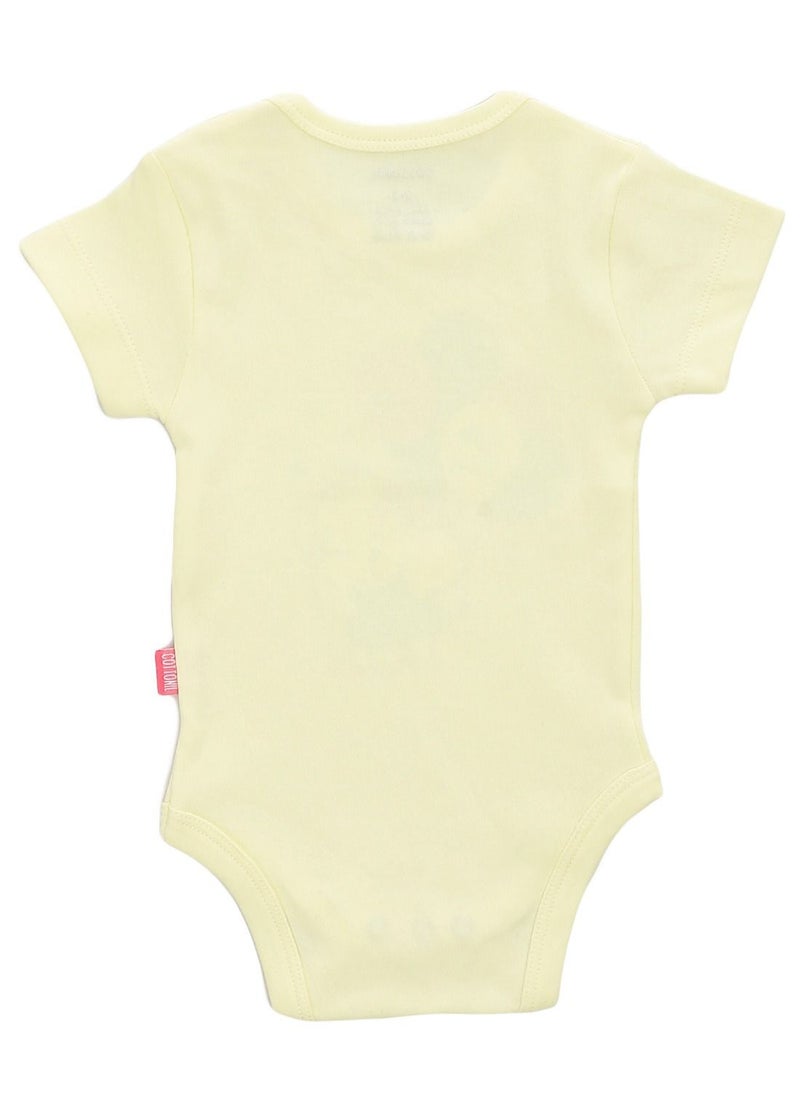 COTTONIL Bundle Of Three Half Sleeves Snap Closure Bodysuit  - Image 3