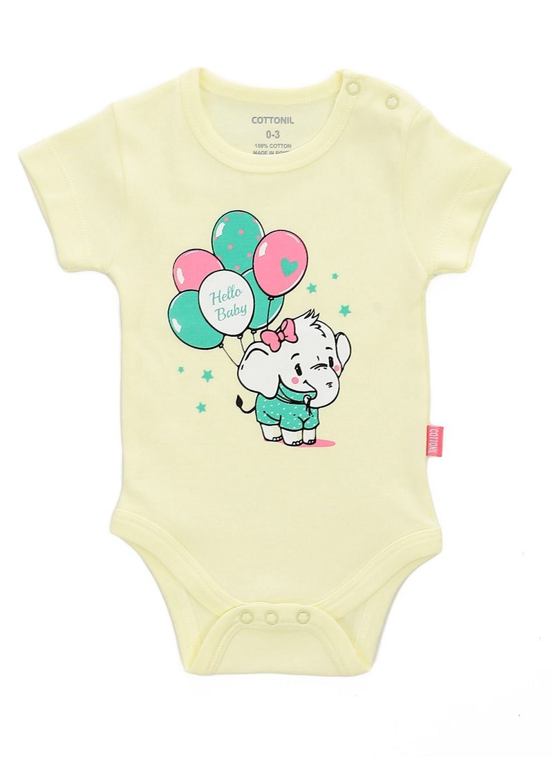 COTTONIL Bundle Of Three Half Sleeves Snap Closure Bodysuit  - Image 2