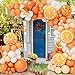 Chamrrille Little Cutie Baby Shower Decorations 173PCS Orange Balloon Garland Arch kit Macaron Pastel Orange Balloons White Balloons for Baby Shower Tangerine Theme Fruit Birthday Party Decorations - Image 3