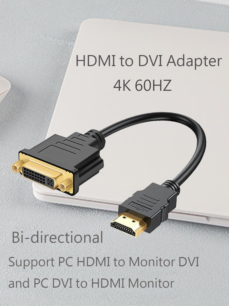 Anbear HDMI to DVI Cable, Bi-Directional HDMI Male to DVI-D(24+1) Female Adapter, 4k DVI to HDMI Conveter (10 Pack, DVI-D) - Image 2