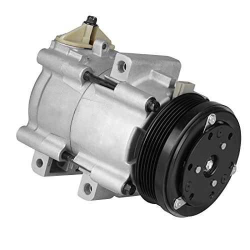 ILONPA New AC Air Condition Compressor with Clutch for 02-05 Ford Excursion 5.4L 6.0L 6.8L, 94-02 Ford Crown Victoria 4.6L, 04-06 F-150 5.4L - Image 1