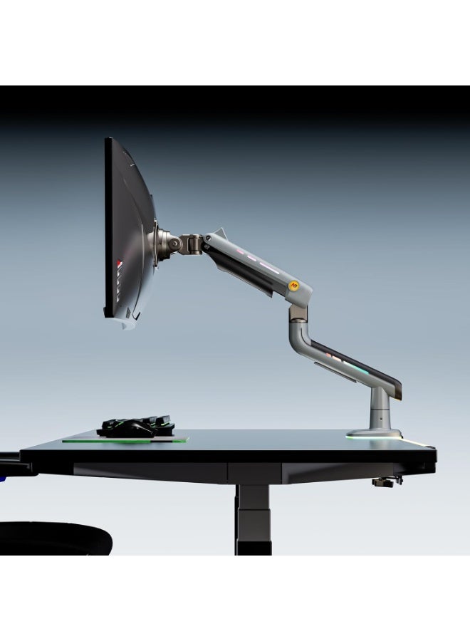 NB NORTH BAYOU RGB Gaming Monitor Arm – Ergonomic Heavy-Duty Mount for 32–60 Inch Flat, Ultrawide & Curved Screens, VESA 75/100 mm, Supports up to 20 kg - Image 3