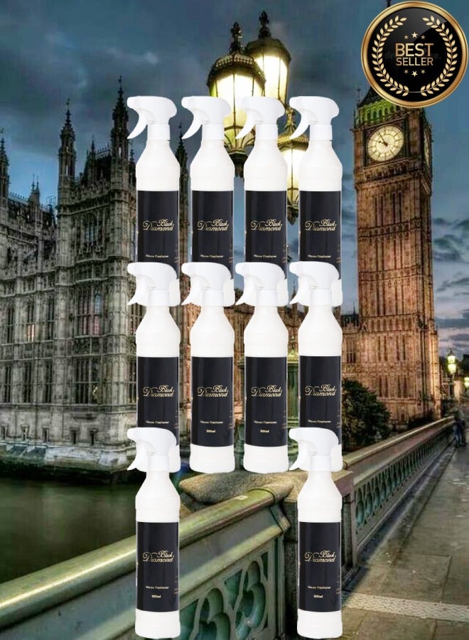 Banafa 10 Pieces Black Diamond House Freshener - Image 1