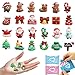 CIYOJA 50PCS Mini Christmas Resin Figurines Blind Bags Mystery Bags Resin Figures Tiny Miniature Figurines for Crafts Dollhouse Christmas Decorations Stocking Stuffers Holiday Party Favors - Image 2