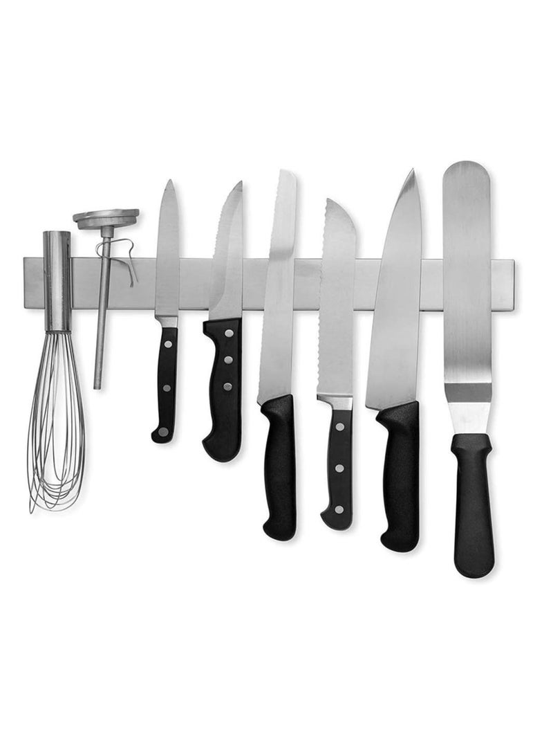 Dubkart 16 Inch Stainless Steel Magnetic Knife Bar with Multipurpose Use as Knife Holder, Knife Rack, Knife Strip, Kitchen Utensil Holder, Tool Holder, Art Supply Organizer & Home Organizer - Image 1