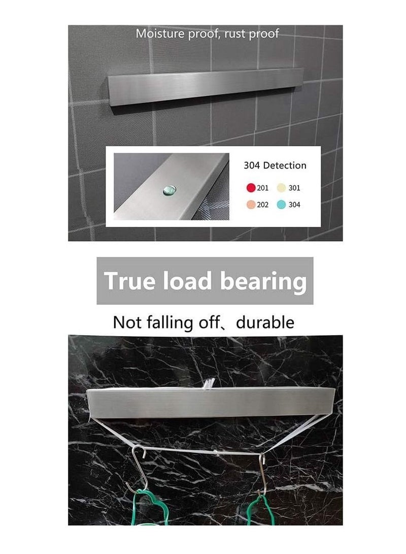 Dubkart 16 Inch Stainless Steel Magnetic Knife Bar with Multipurpose Use as Knife Holder, Knife Rack, Knife Strip, Kitchen Utensil Holder, Tool Holder, Art Supply Organizer & Home Organizer - Image 4