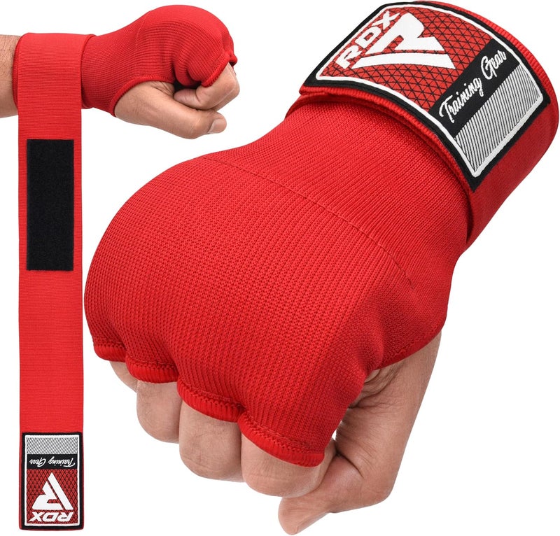 RDX Boxing Hand Wraps Gel Inner Gloves with 100cm Wrist Straps for MMA and Muay Thai Training -S |Red (HYP-IS2R-S) - Image 1