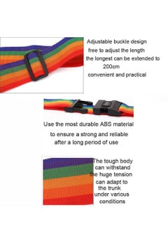 HomarKet 4-Piece Luggage Strap Belt With Digits Combination Lock Multicolour  - Image 5